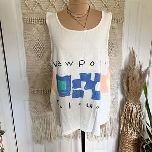 Vintage 1991 Newport Blues Tank‎ Top - Size XL